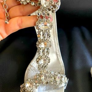 Manolo Blahnik crystal heels
